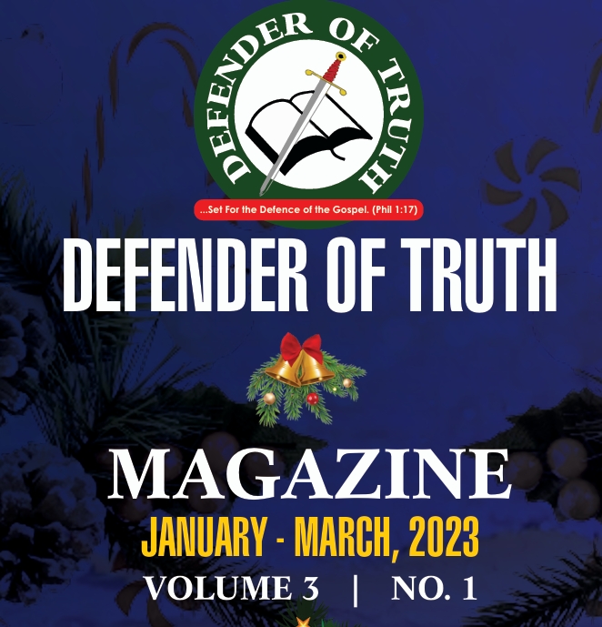 Defender Of Truth Vol.3 No. 1 Cover